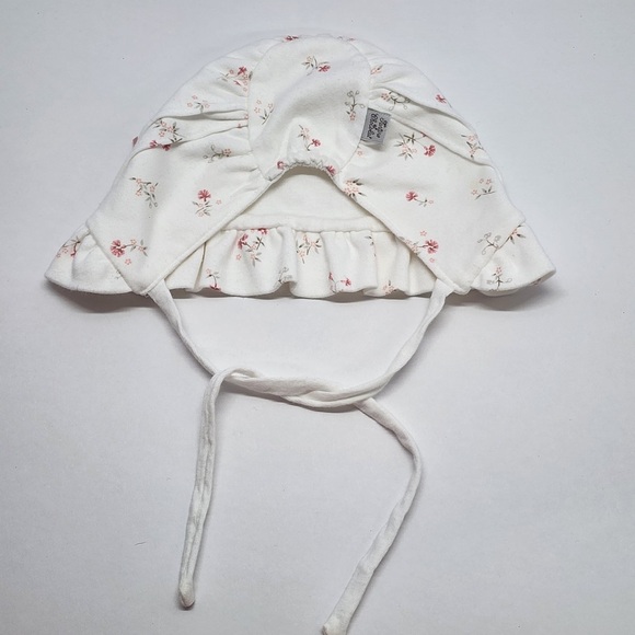 Tartine et Chocolat Baby Girl's size 6 months bonnet hat cotton rose floral - Picture 2 of 5